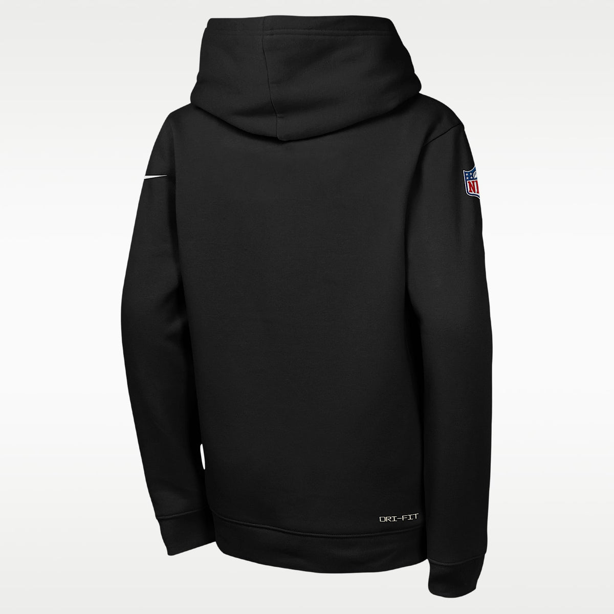 Sudadera con gorro sin cierre Nike Dri-FIT de la NFL para niños talla grande Las Vegas Raiders Sideline – Negro – vista 2