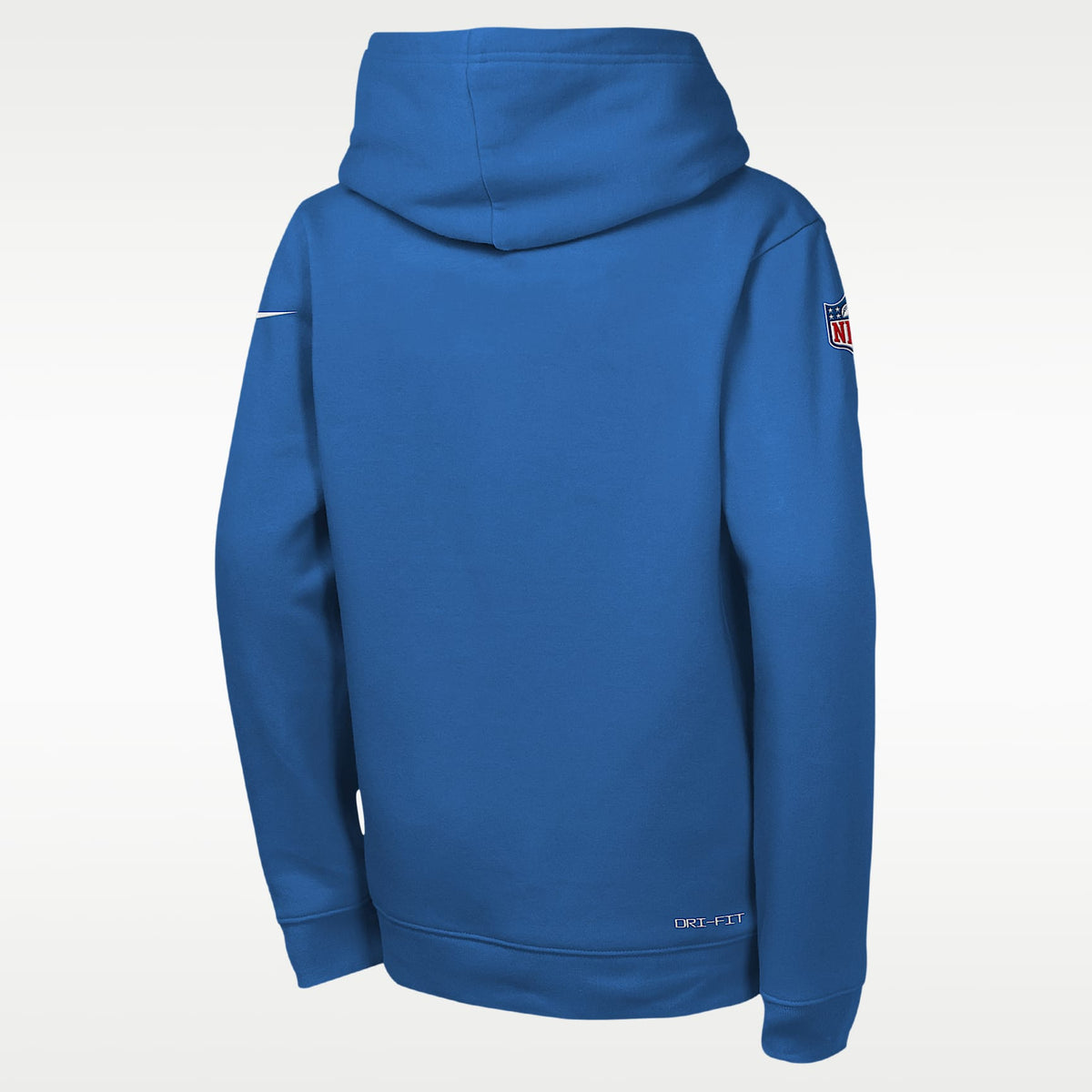 Sudadera con gorro sin cierre Nike Dri-FIT de la NFL para niños talla grande Detroit Lions Sideline – Azul – vista 2