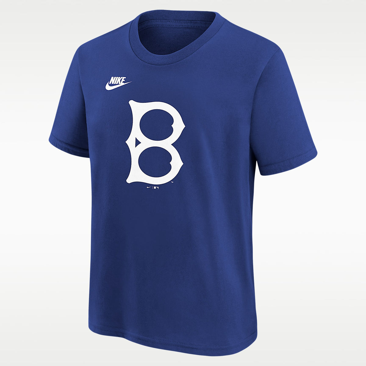 Playera Nike de la MLB para niños talla grande Brooklyn Dodgers Cooperstown Team Logo – Royal – vista 1