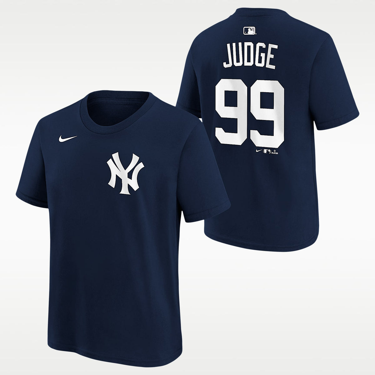 Playera Nike de la MLB para niños talla grande Aaron Judge New York Yankees – Azul marino – vista 2