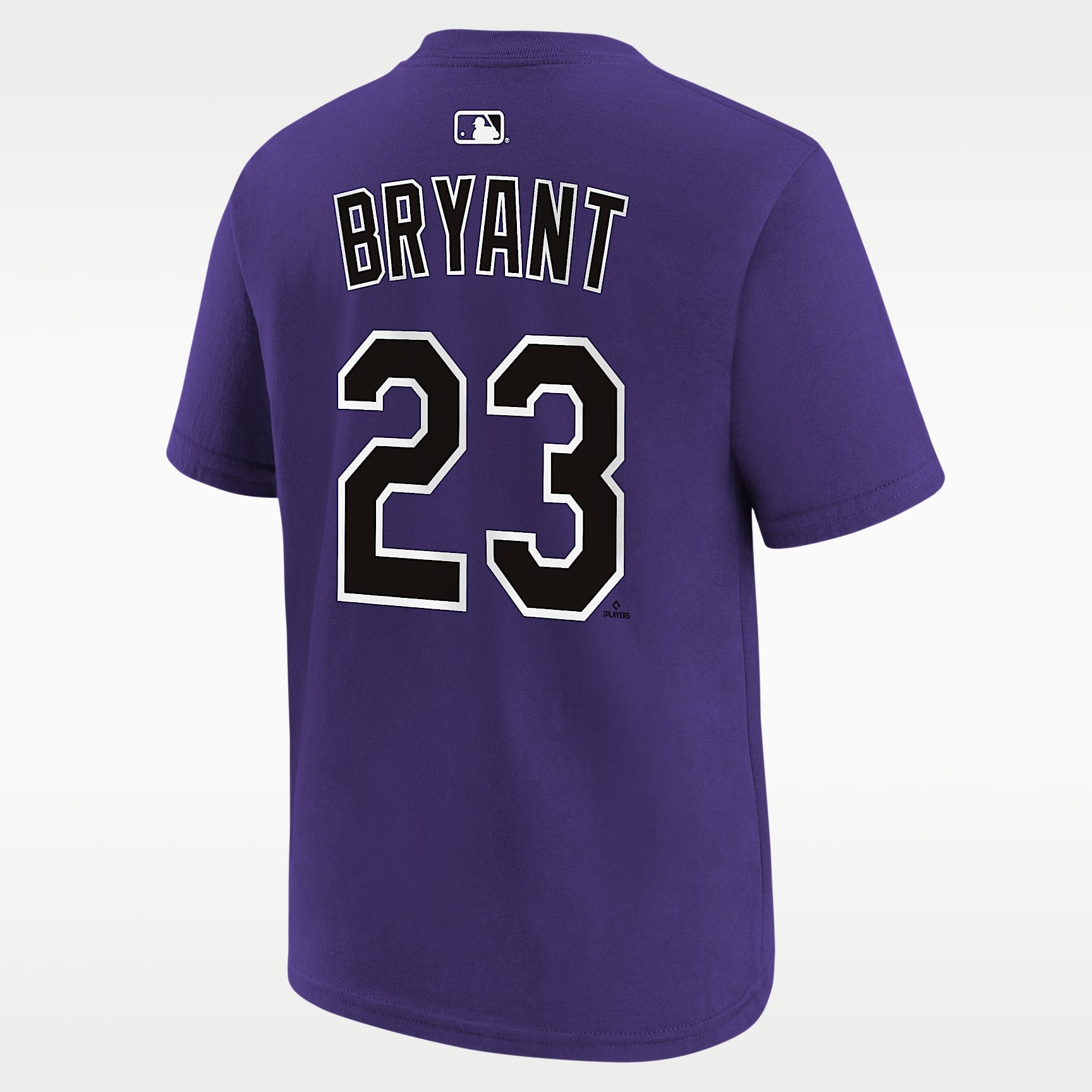 Playera Nike de la MLB para niños talla grande Kris Bryant Colorado Rockies – Morado – vista 2