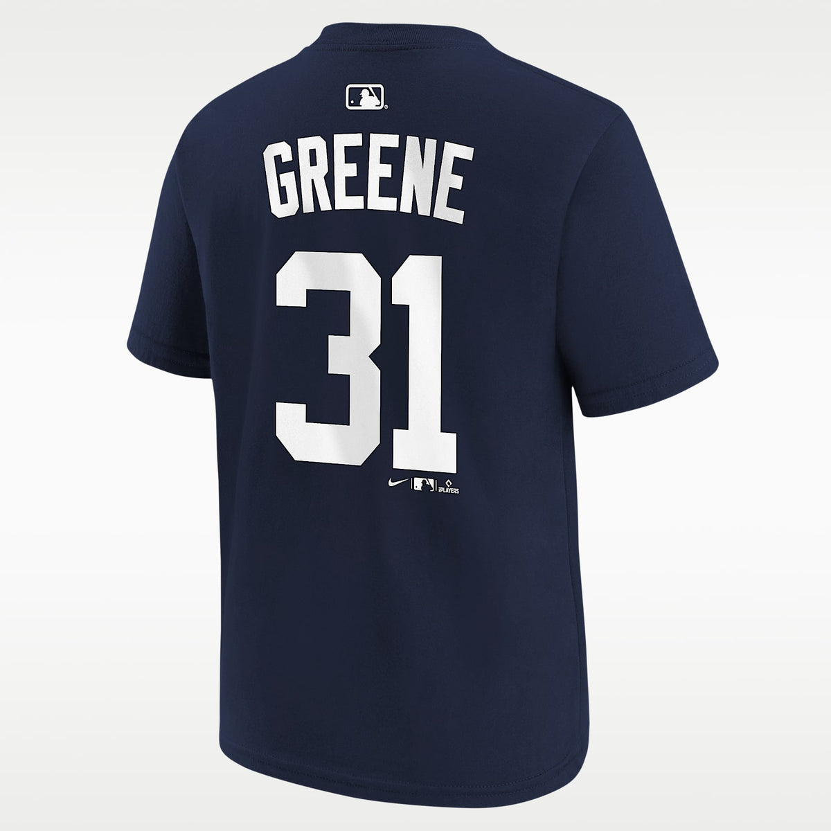Playera Nike de la MLB para niños talla grande Riley Greene Detroit Tigers – Azul marino – vista 2