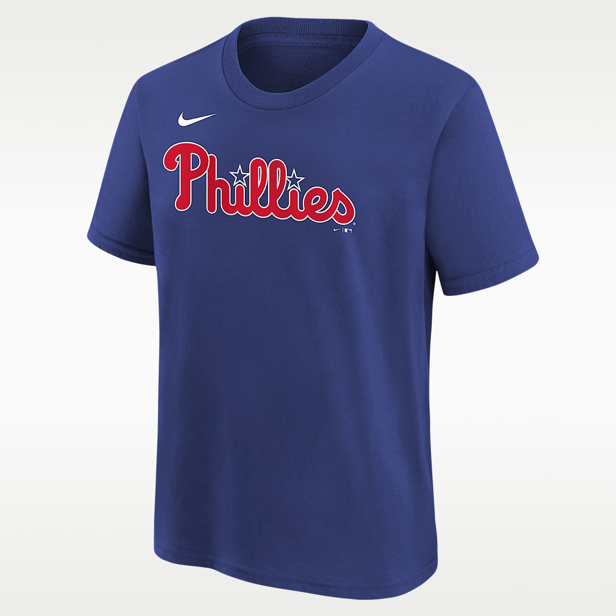 Playera Nike de la MLB para niños talla grande Bryce Harper Philadelphia Phillies – Azul enérgico – vista 1