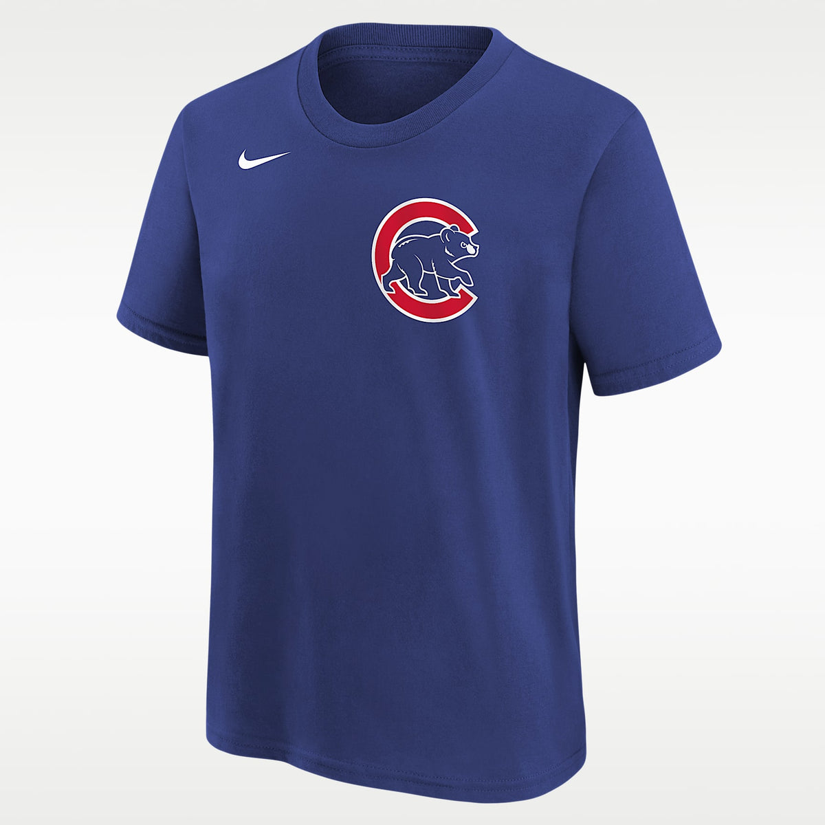 Playera Nike de la MLB para niños talla grande Dansby Swanson Chicago Cubs – Azul enérgico – vista 1