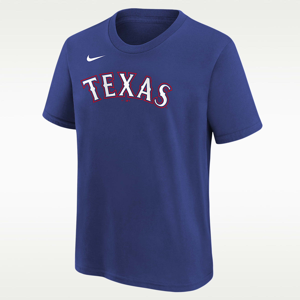 Playera Nike de la MLB para niños talla grande Corey Seager Texas Rangers – Azul enérgico – vista 1