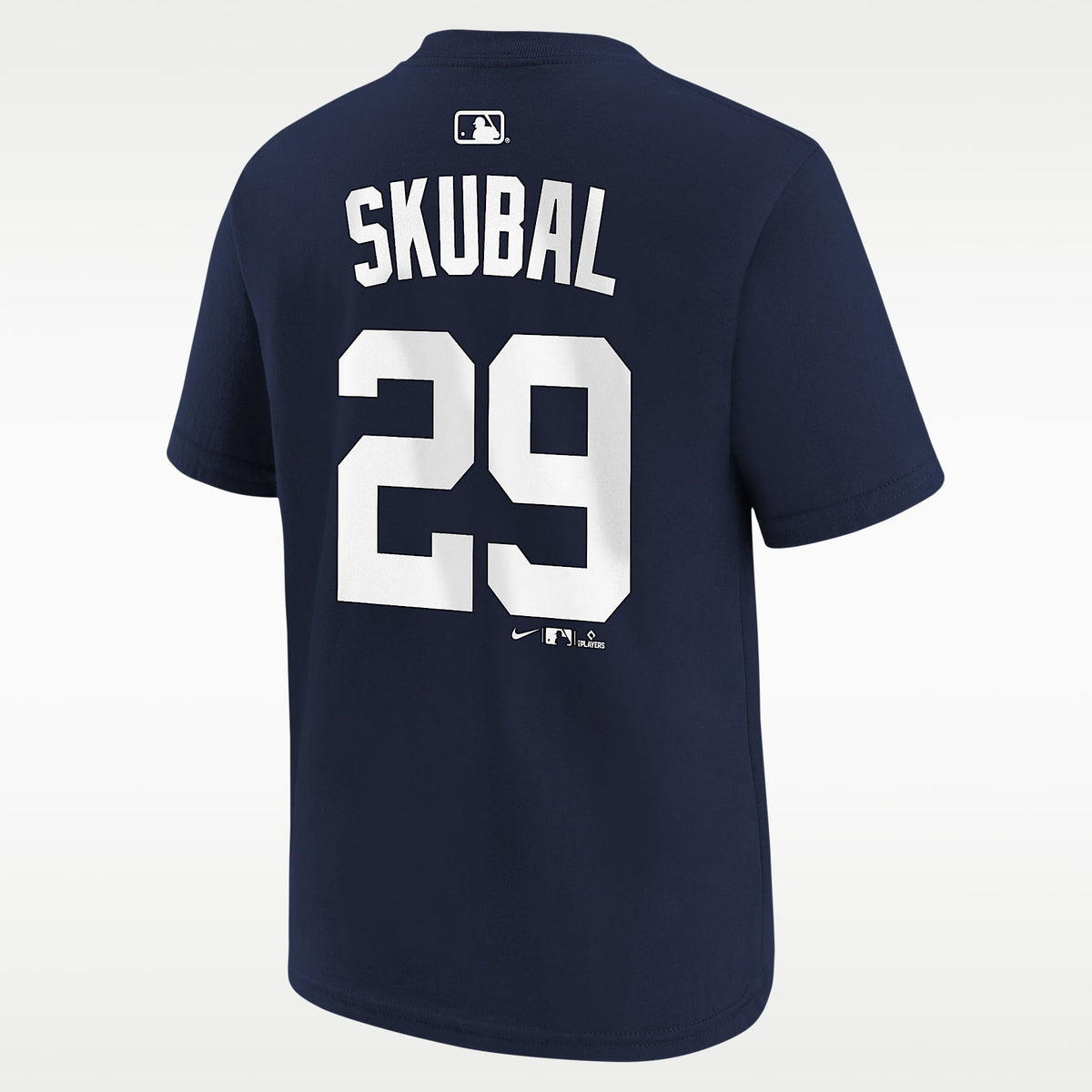 Playera Nike de la MLB para niños talla grande Tarik Skubal Detroit Tigers – Azul marino – vista 2