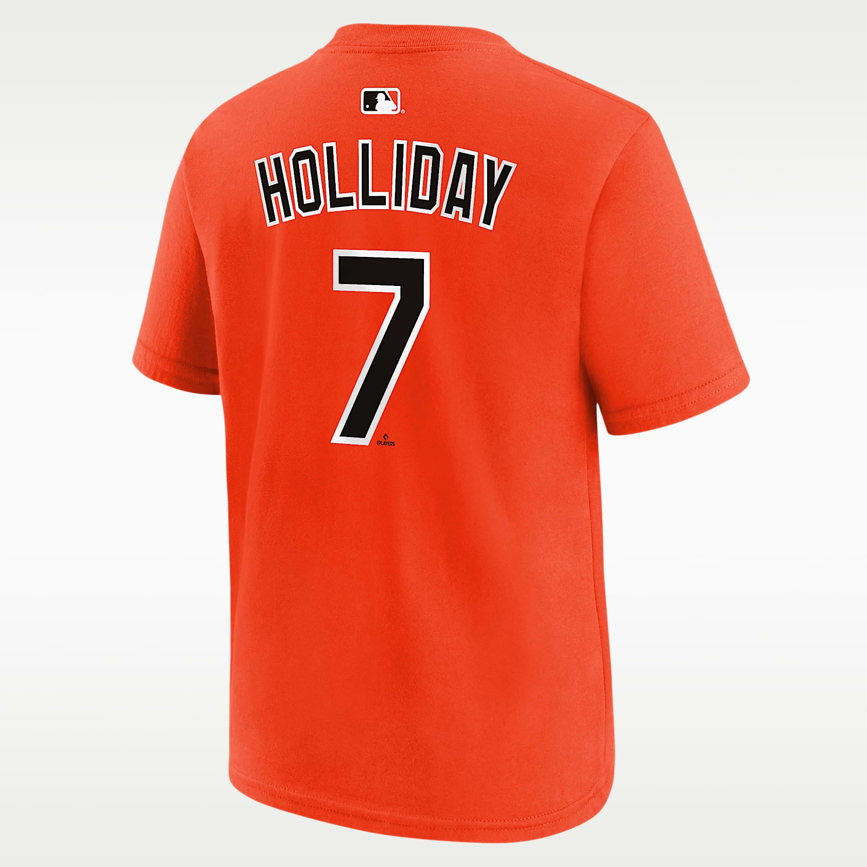 Playera Nike de la MLB para niños talla grande Jackson Holliday Baltimore Orioles – Naranja – vista 2