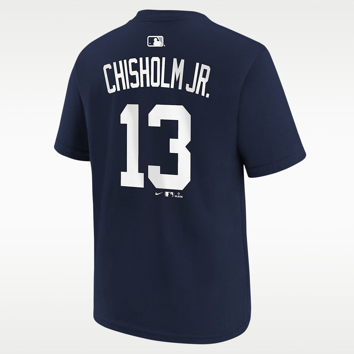 Playera Nike de la MLB para niños talla grande Jazz Chisholm Jr. New York Yankees – Azul marino – vista 2