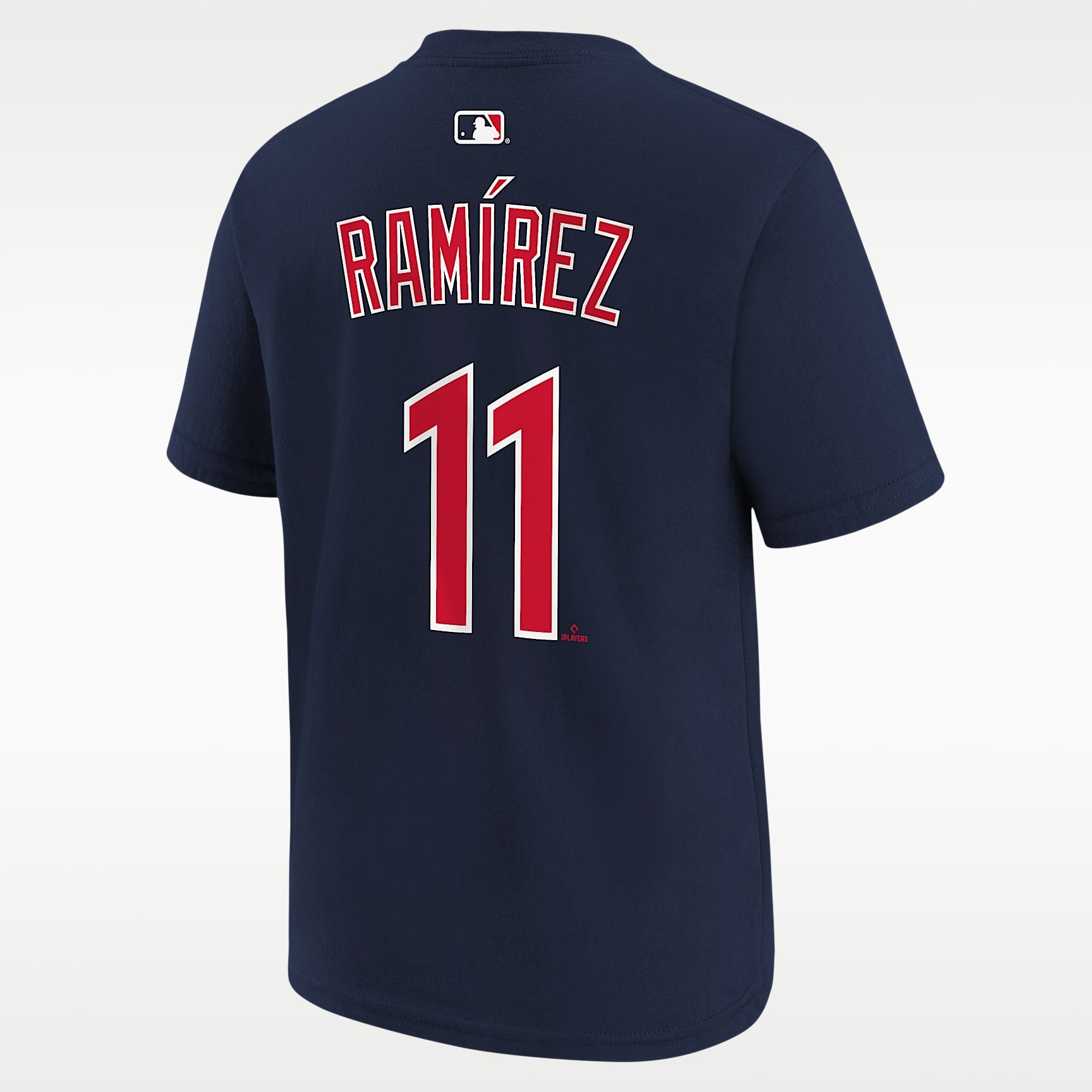 Playera Nike de la MLB para niños talla grande José Ramírez Cleveland Guardians – Azul marino – vista 2