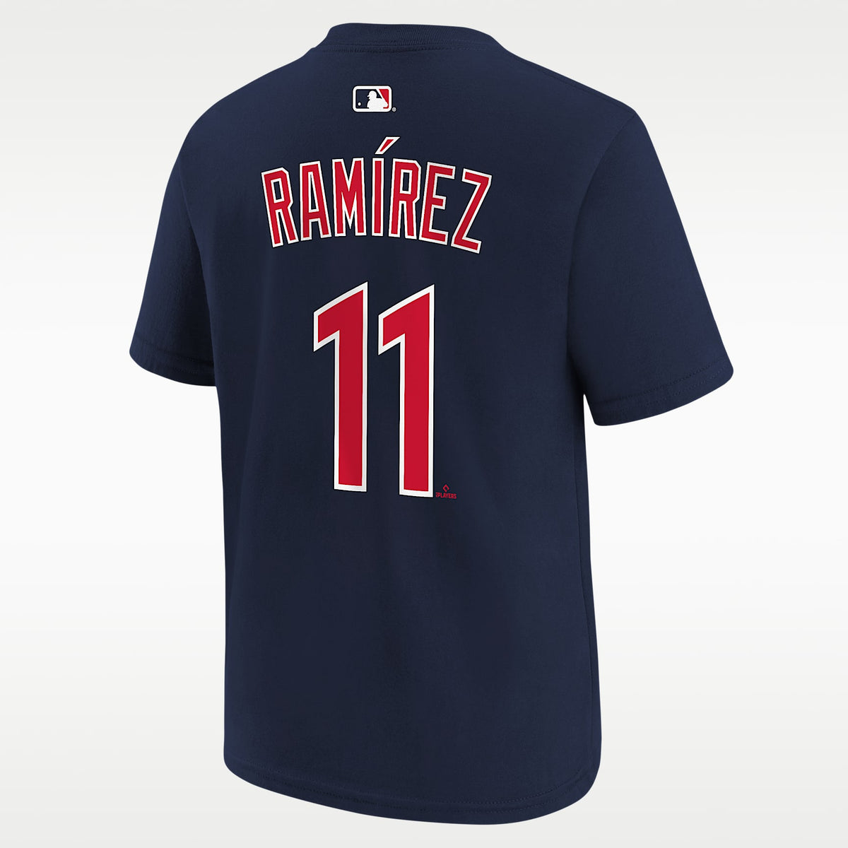 Playera Nike de la MLB para niños talla grande José Ramírez Cleveland Guardians – Azul marino – vista 2