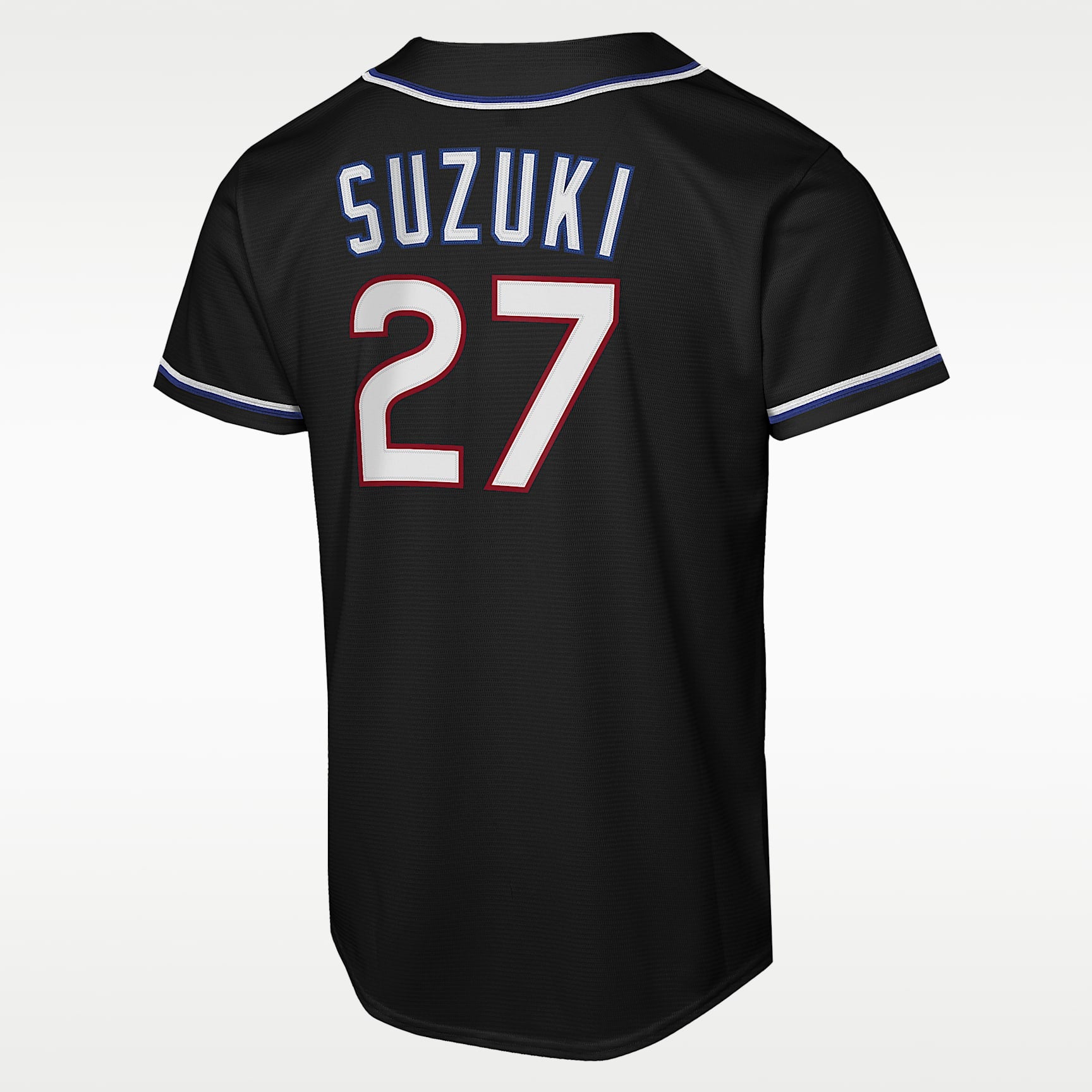 Jersey Nike de Seiya Suzuki de los Chicago Cubs de la MLB Replica Fashion para niños talla grande – Negro – vista 2