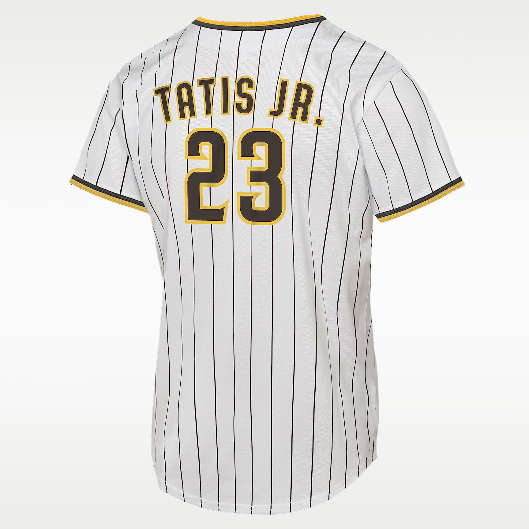 Jersey Nike de la MLB Replica para niños talla grande Fernando Tatis Jr. San Diego Padres – Blanco – vista 2