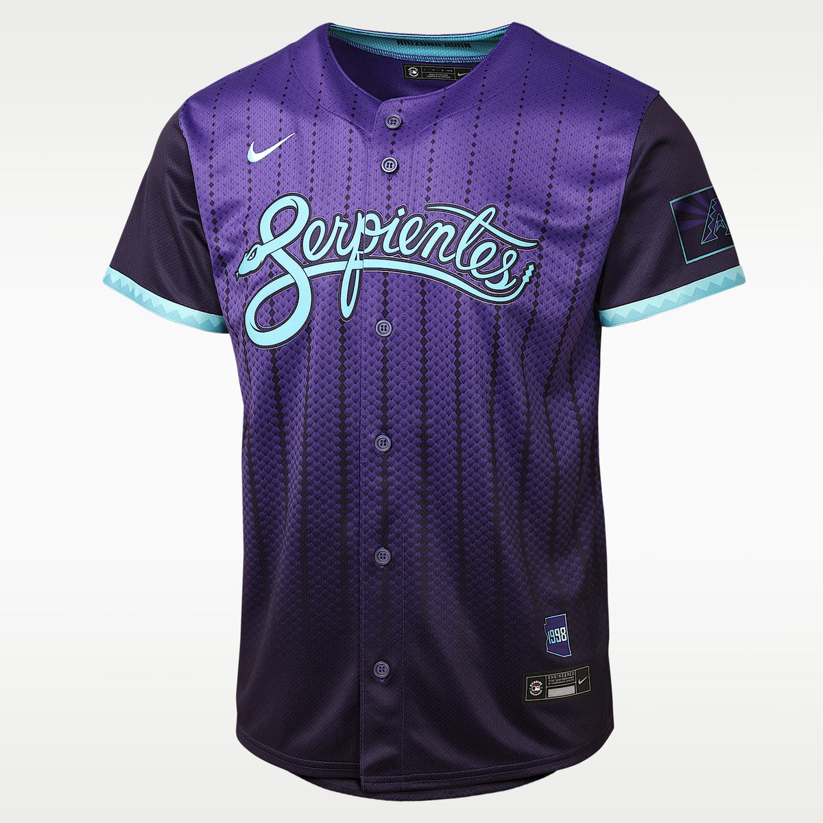 Jersey Nike Dri-FIT de la MLB Limited para niños talla grande Corbin Carroll Arizona Diamondbacks City Connect – Morado – vista 1