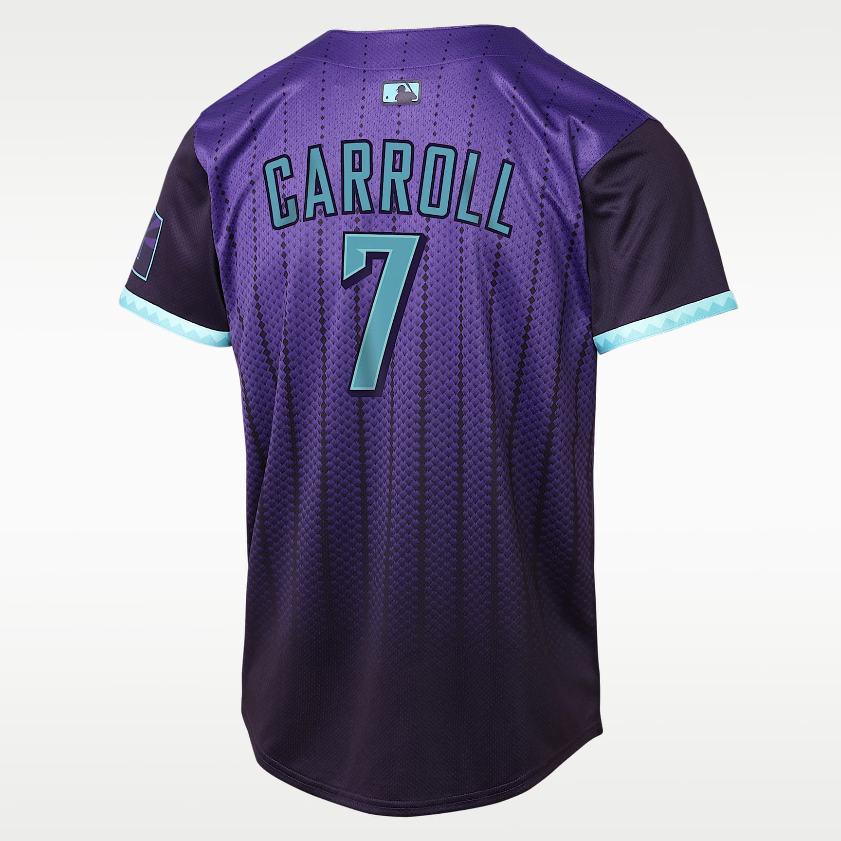 Jersey Nike Dri-FIT de la MLB Limited para niños talla grande Corbin Carroll Arizona Diamondbacks City Connect – Morado – vista 2