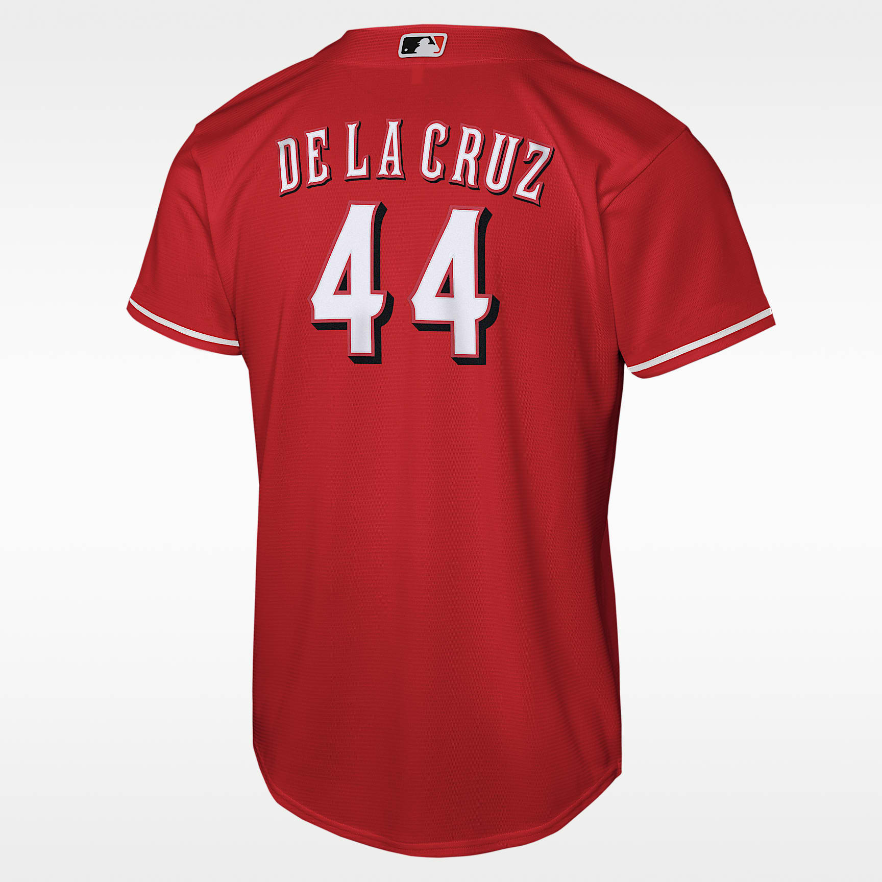 Jersey Nike de la MLB Replica para niños talla grande Elly De La Cruz Cincinnati Reds – Rojo – vista 2