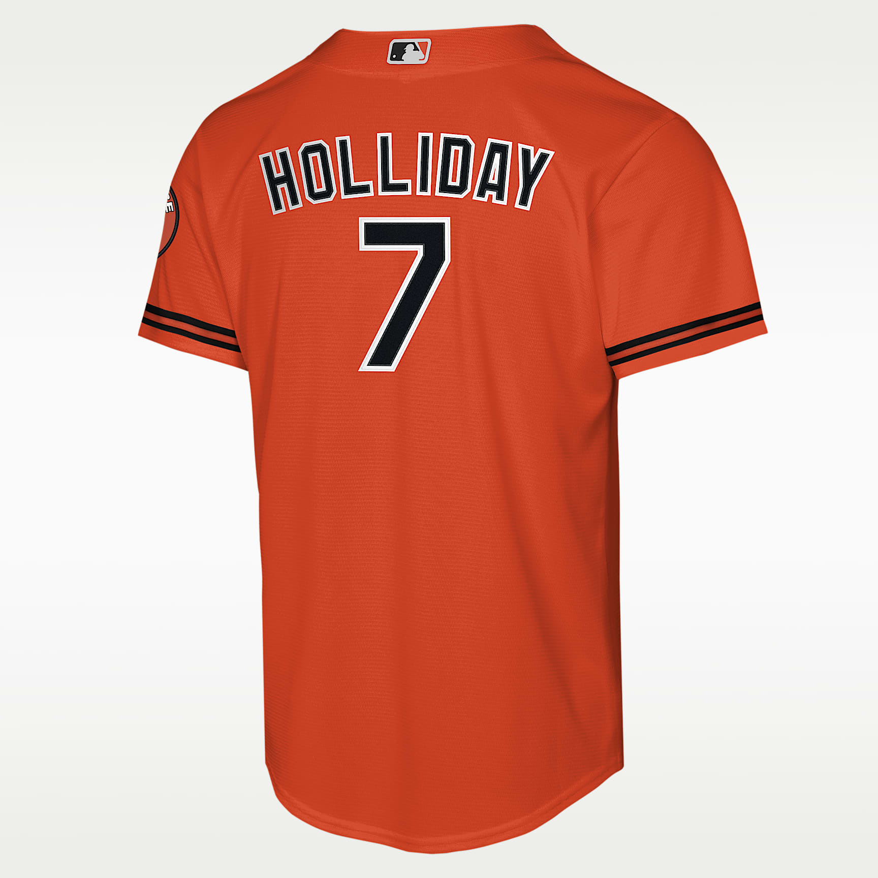 Jersey Nike de la MLB Stadium para niños talla grande Jackson Holliday Baltimore Orioles – Naranja – vista 2