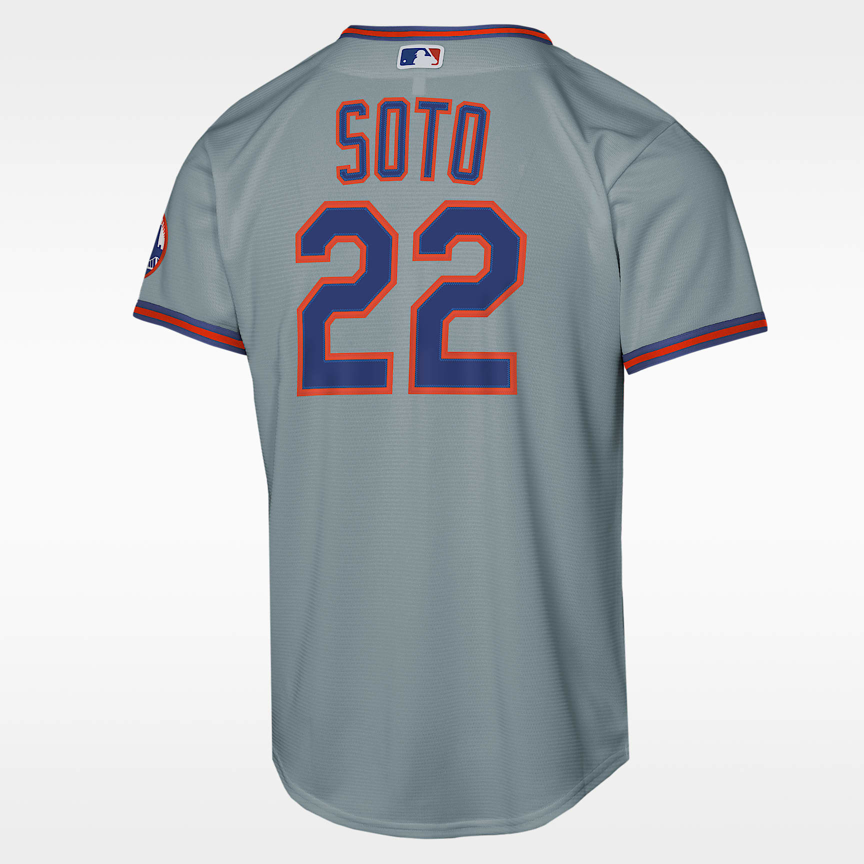 Jersey Nike de la MLB Stadium para niños talla grande Juan Soto New York Mets – Gris – vista 2