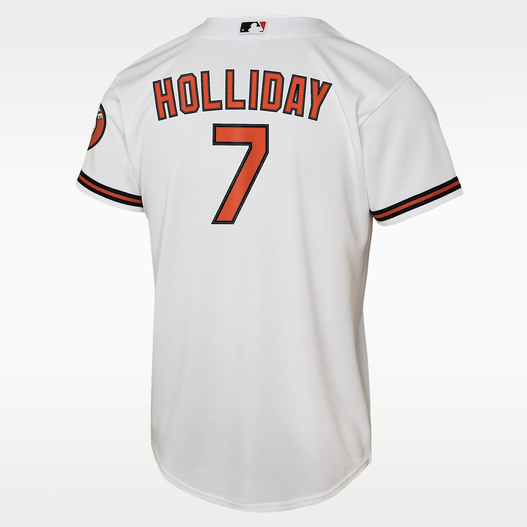 Jersey Nike de la MLB Stadium para niños talla grande Jackson Holliday Baltimore Orioles – Blanco – vista 2