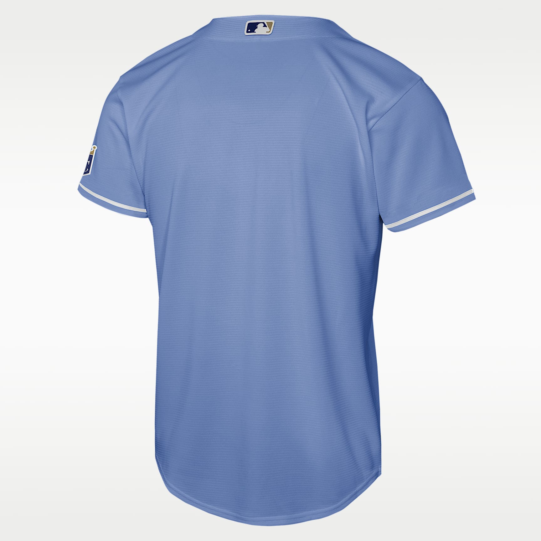 Jersey Nike de la MLB Stadium para niños talla grande Kansas City Royals – Azul royal/Blanco – vista 2