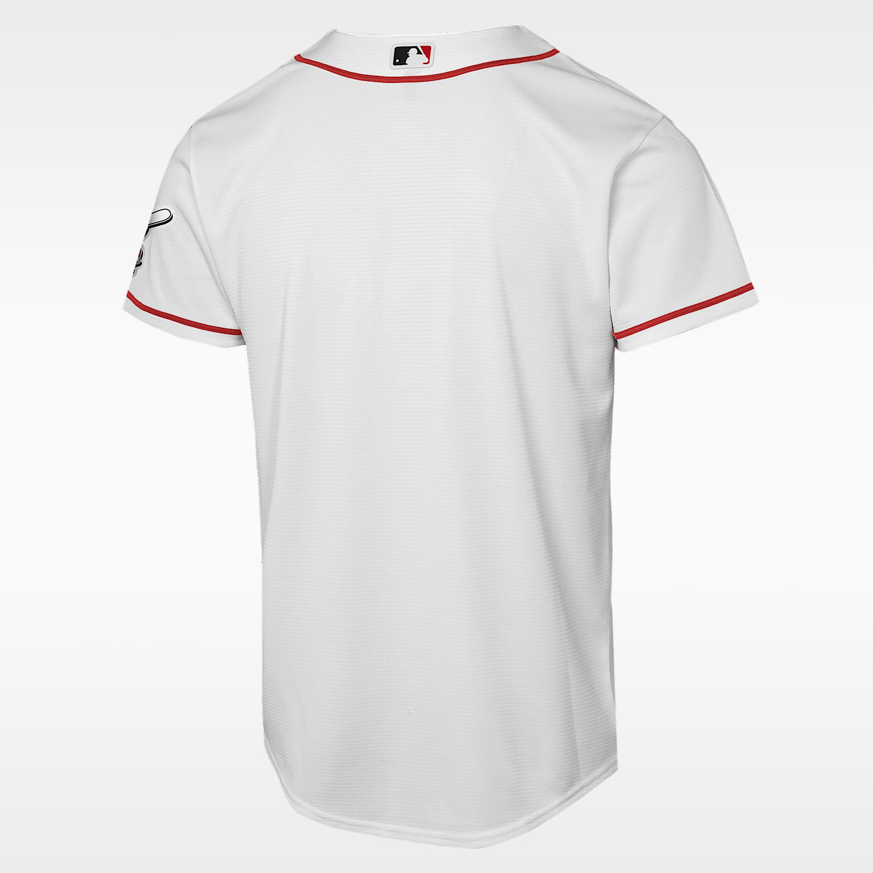 Jersey Nike de la MLB Stadium para niños talla grande Cincinnati Reds – Rojo/Blanco – vista 2