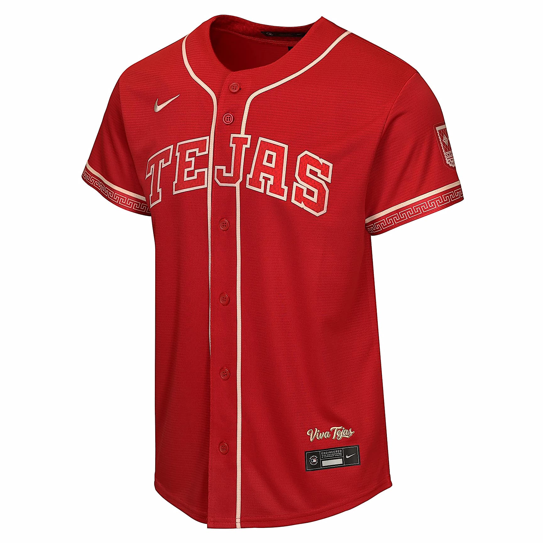 Jersey Nike Stadium de la MLB para niños talla grande Corey Seager Texas Rangers City Connect – Rojo – vista 1