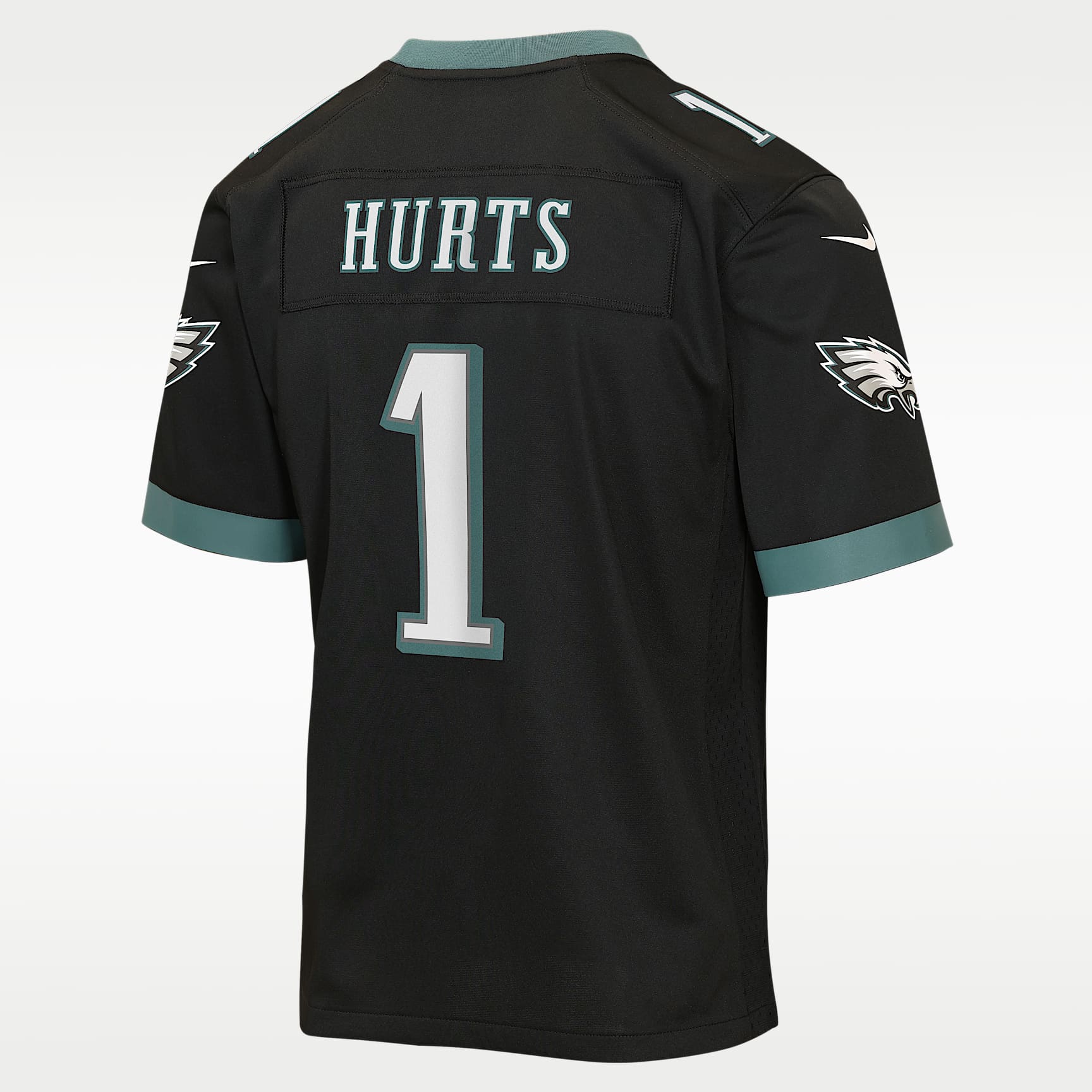 Jersey de juego para niños talla grande Jalen Hurts Philadelphia Eagles – Negro – vista 2