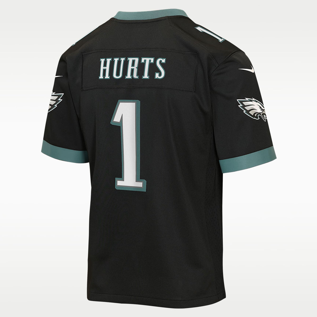 Jersey de juego para niños talla grande Jalen Hurts Philadelphia Eagles – Negro – vista 2