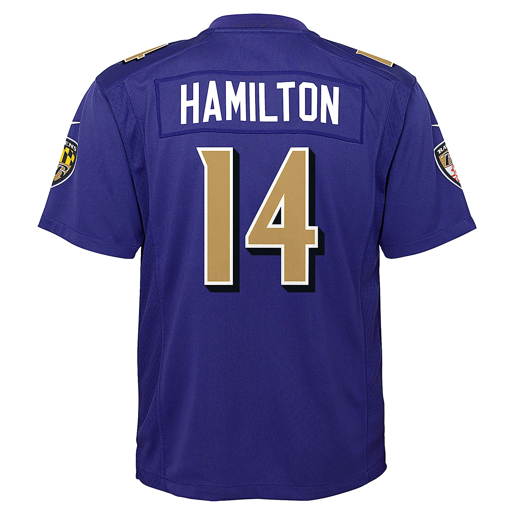 Jersey Game para niños talla grande Kyle Hamilton Baltimore Ravens – Morado – vista 2
