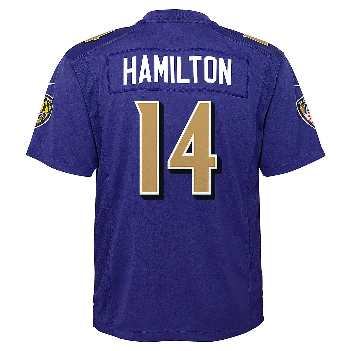 Jersey Game para niños talla grande Kyle Hamilton Baltimore Ravens – Morado – vista 2