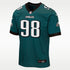 Jersey Game para niños talla grande Jalen Carter Philadelphia Eagles – Verde – vista 1