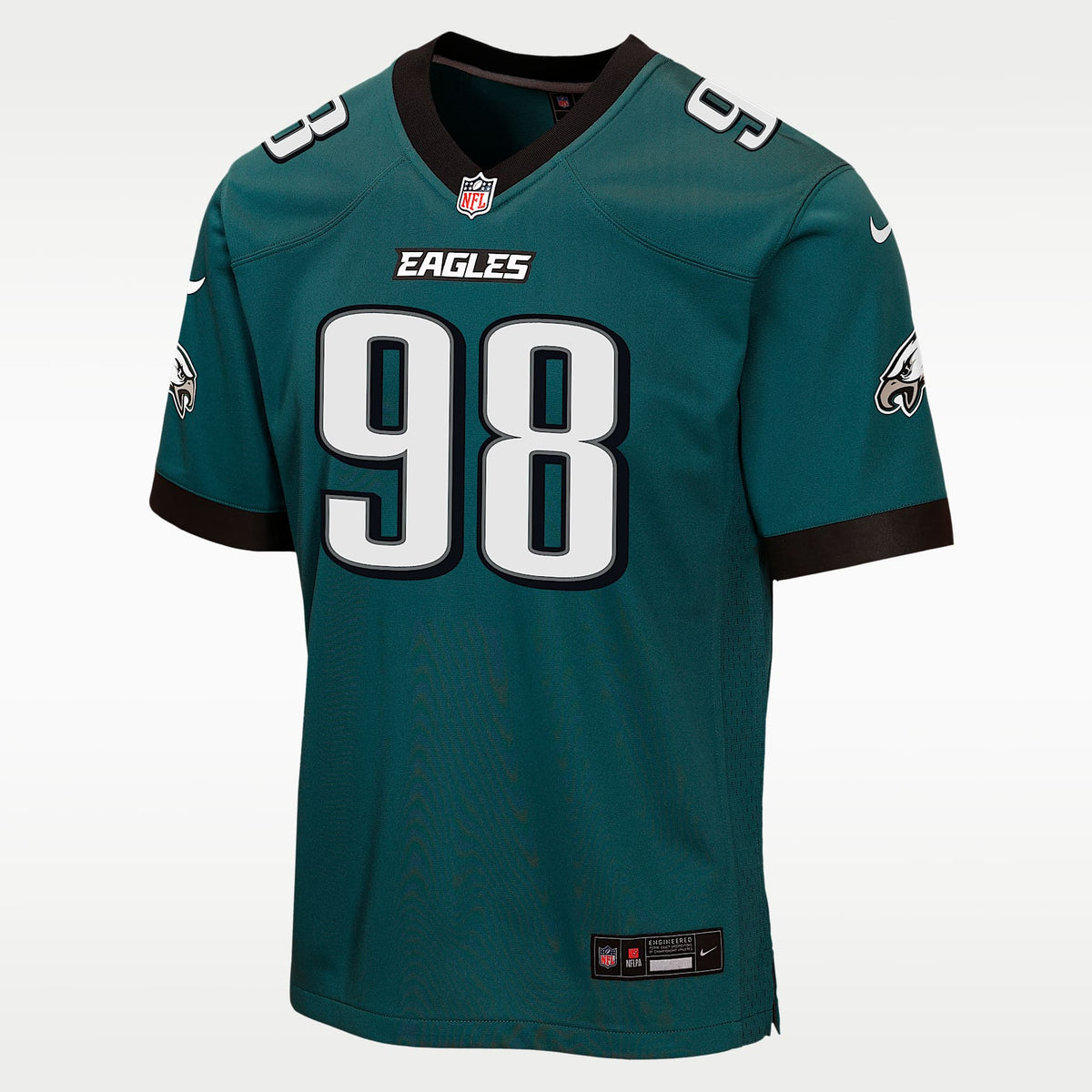 Jersey Game para niños talla grande Jalen Carter Philadelphia Eagles – Verde – vista 1