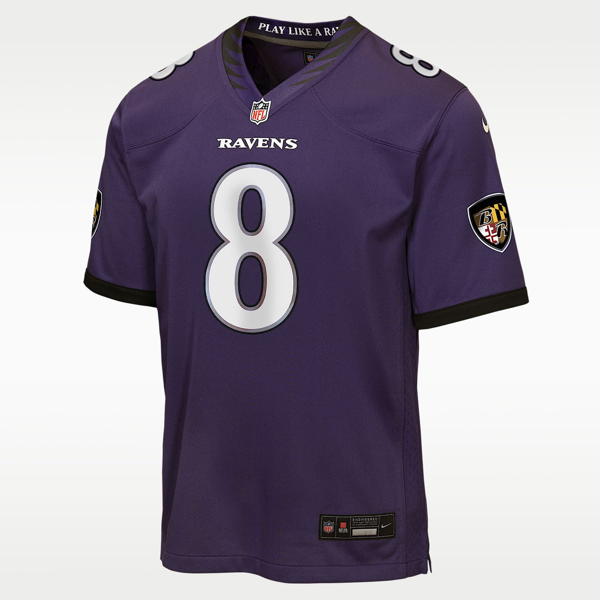 Jersey Game para niños talla grande Lamar Jackson Baltimore Ravens – Morado – vista 1