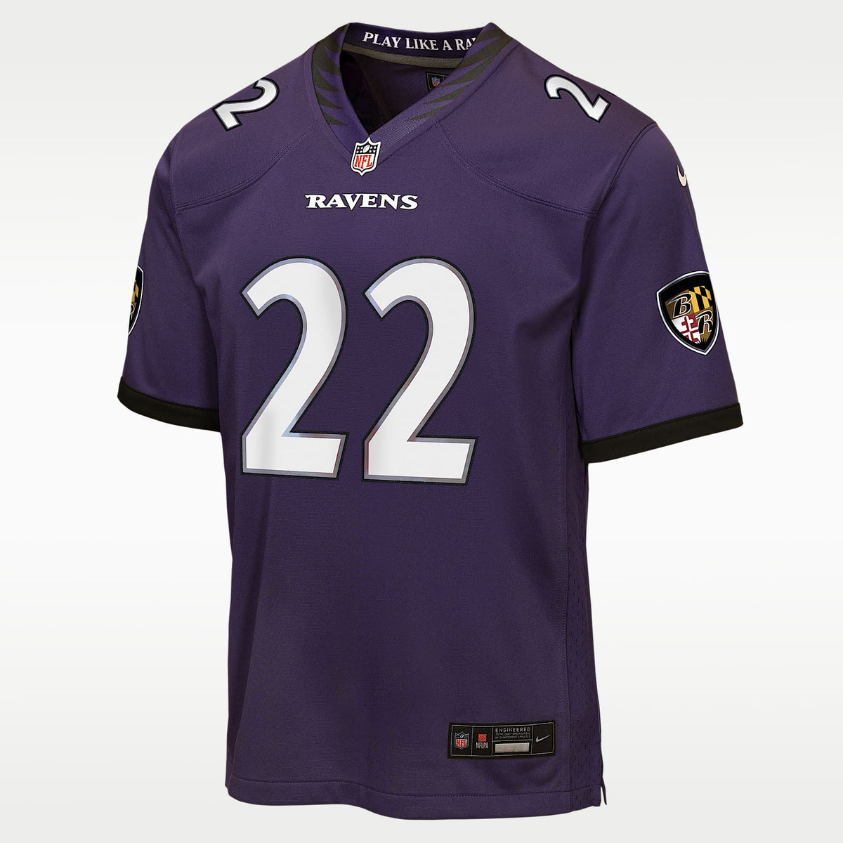 Jersey Nike de la NFL Game para niños talla grande Derrick Henry Baltimore Ravens – Morado – vista 1