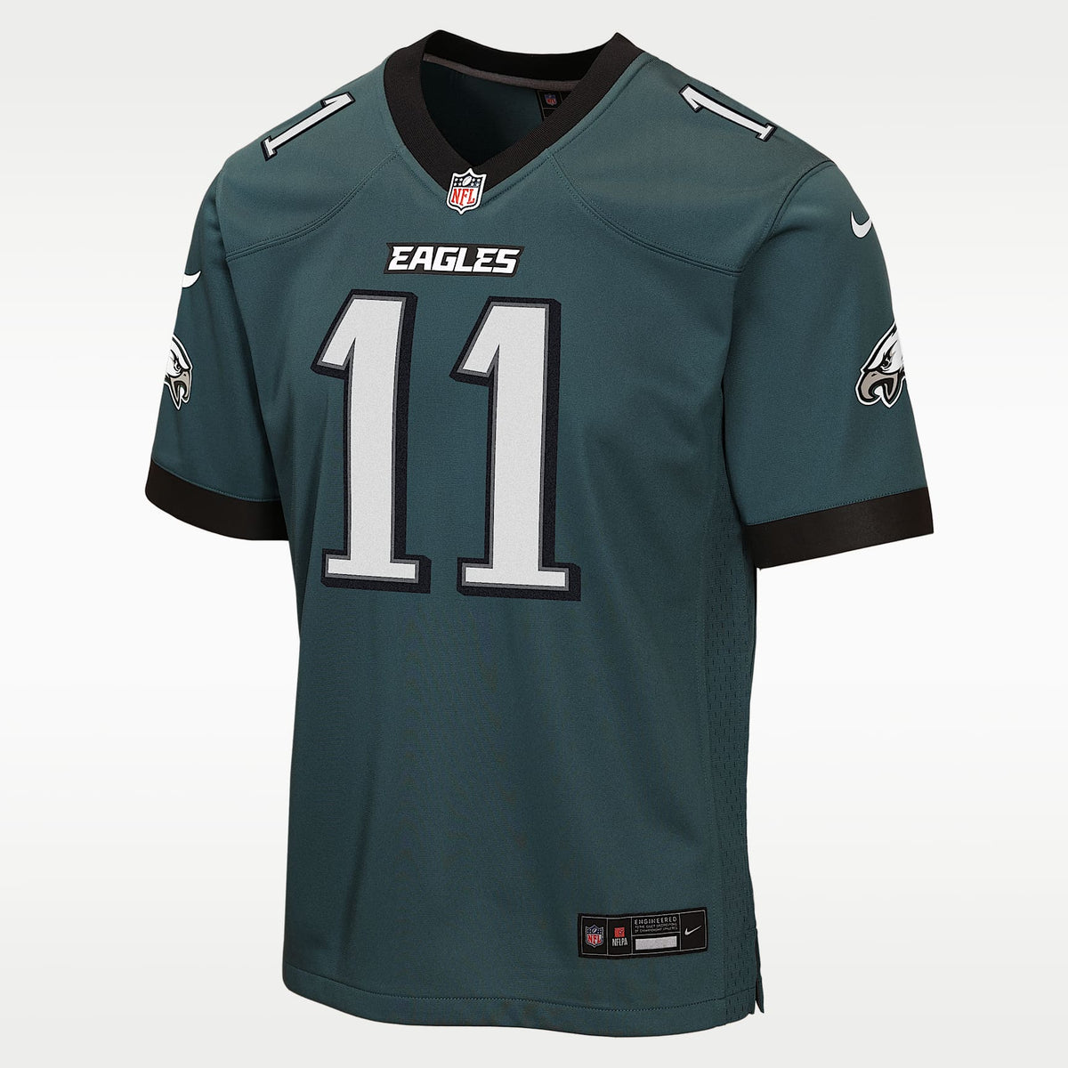 Jersey Game para niños talla grande A.J. Brown Philadelphia Eagles – Verde – vista 1