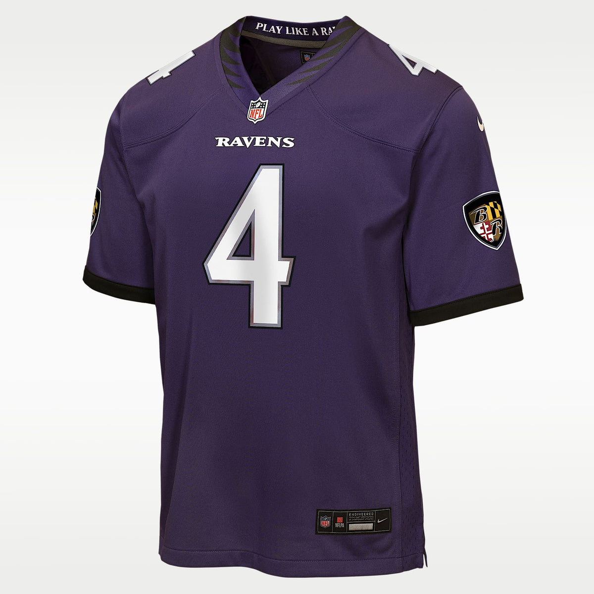 Jersey Game para niños talla grande Zay Flowers Baltimore Ravens – Morado – vista 1