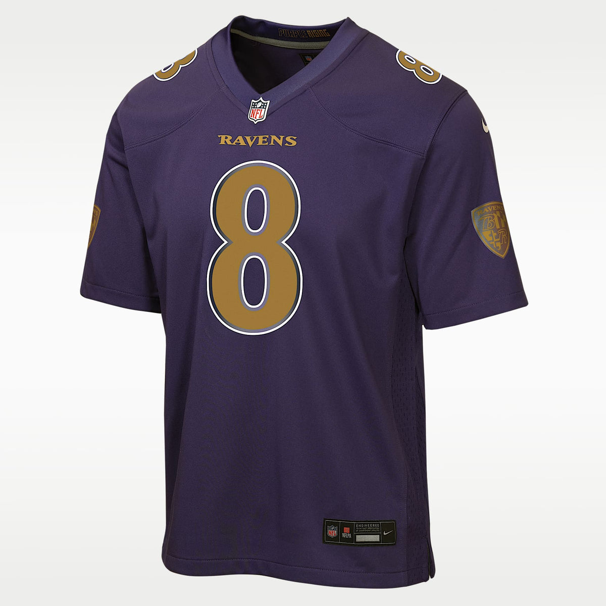 Jersey Game para niños talla grande Lamar Jackson Baltimore Ravens – Morado – vista 1