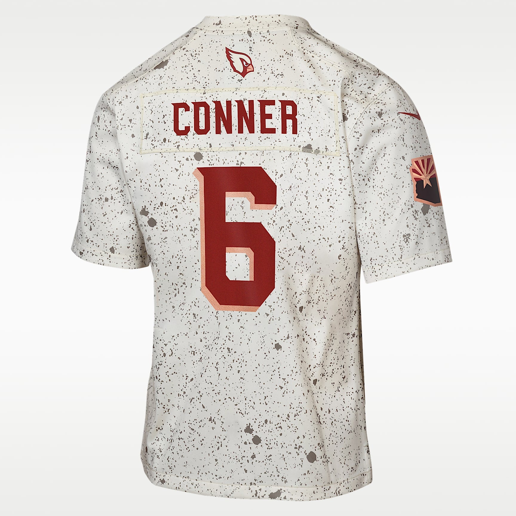 Jersey Nike de la NFL de partido para niños talla grande James Conner Arizona Cardinals colección Rivalries – Natural – vista 2