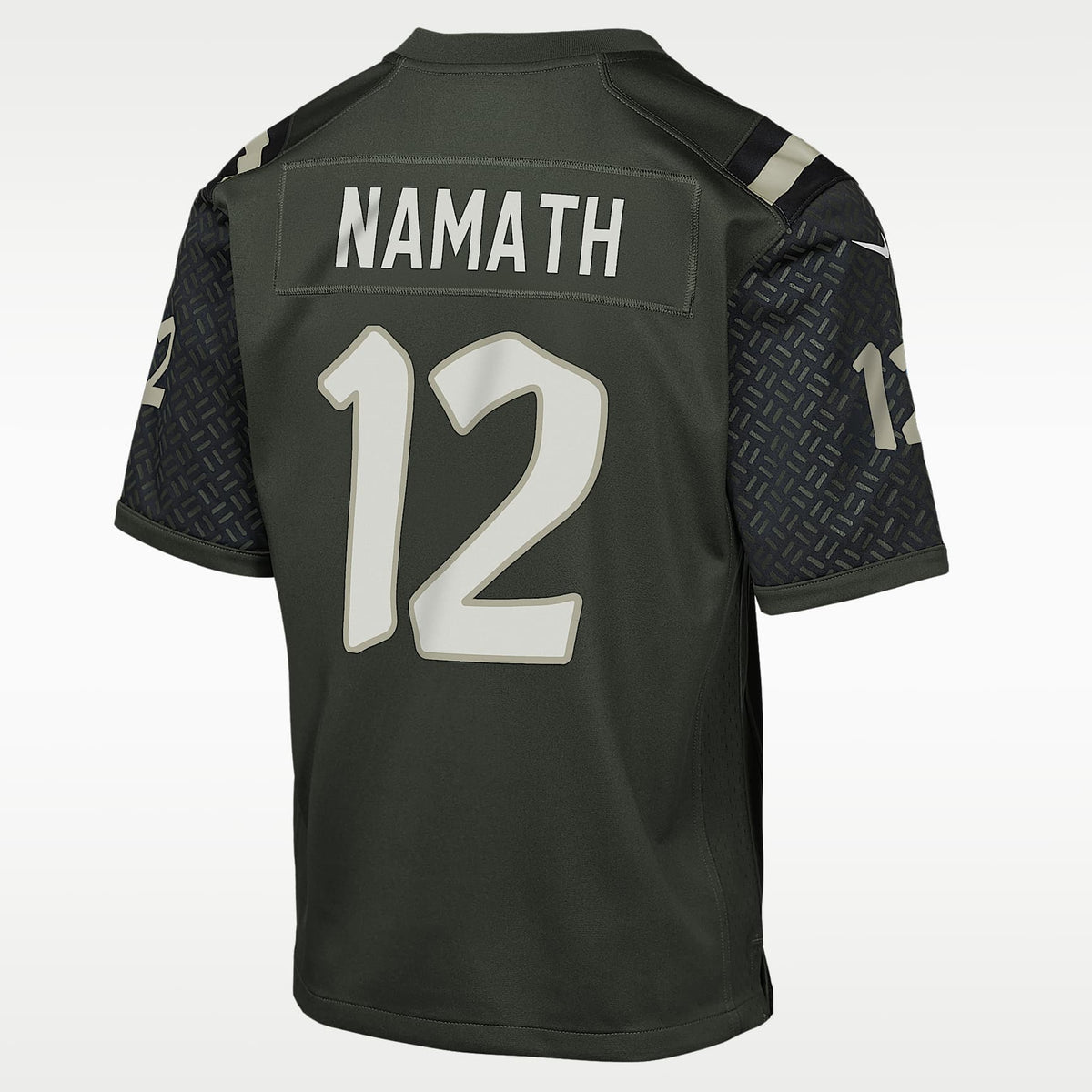Jersey Nike de la NFL de partido para niños talla grande Joe Namath New York Jets colección Rivalries – Verde – vista 2