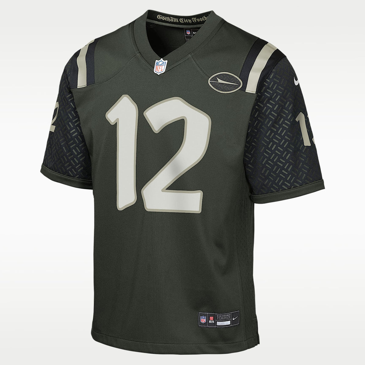 Jersey Nike de la NFL de partido para niños talla grande Joe Namath New York Jets colección Rivalries – Verde – vista 1