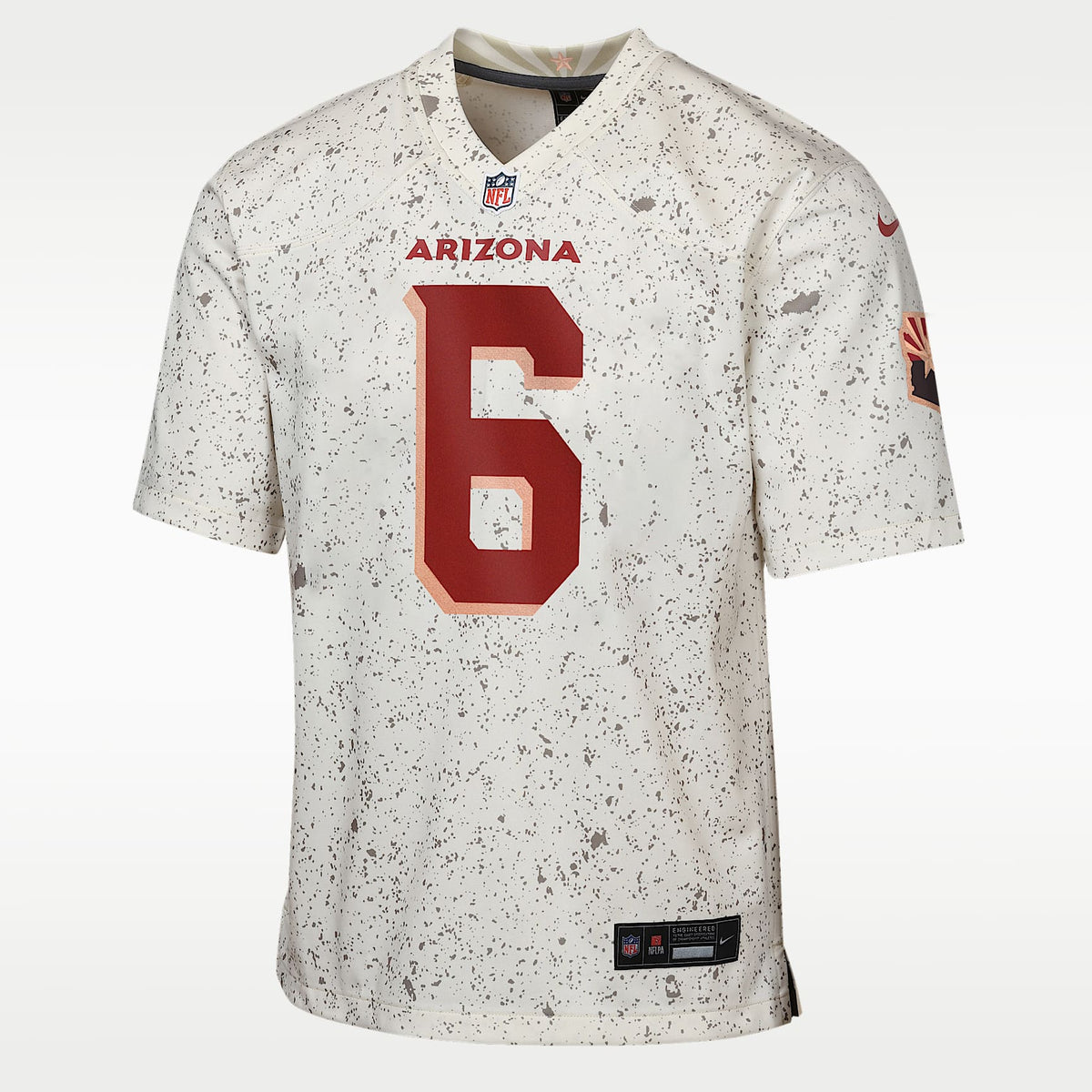 Jersey Nike de la NFL de partido para niños talla grande James Conner Arizona Cardinals colección Rivalries – Natural – vista 1