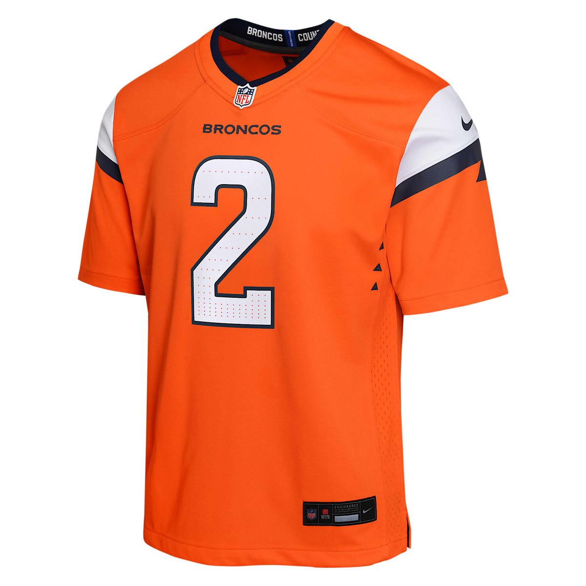 Jersey Nike de la NFL Game para niños talla grande Patrick Surtain II Denver Broncos – Naranja – vista 1