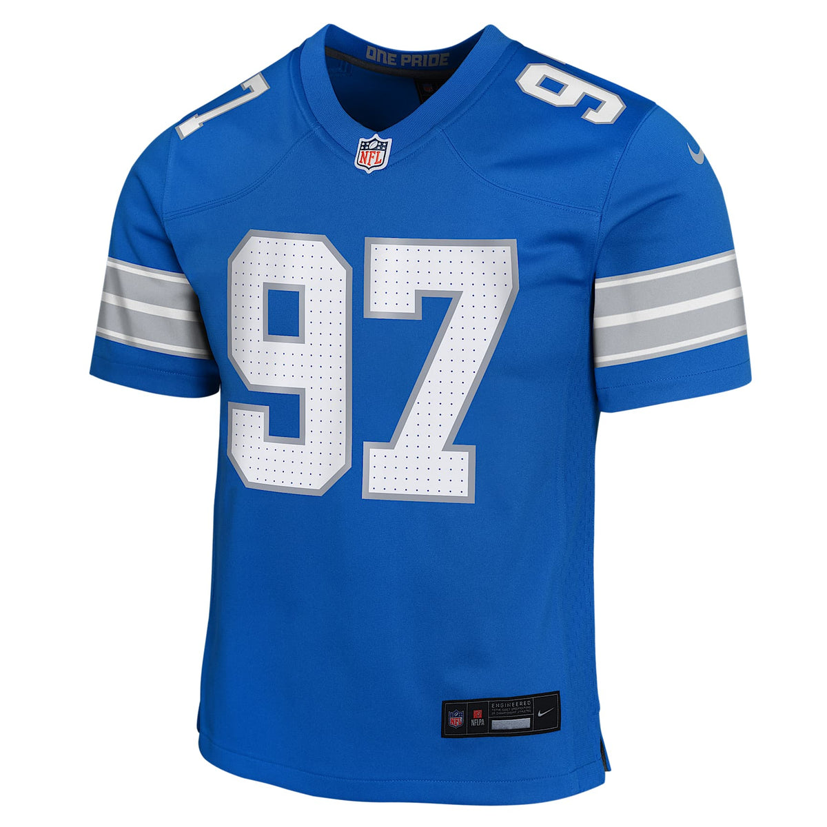 Jersey Nike de la NFL Game para niños talla grande Aidan Hutchinson Detroit Lions – Azul – vista 1