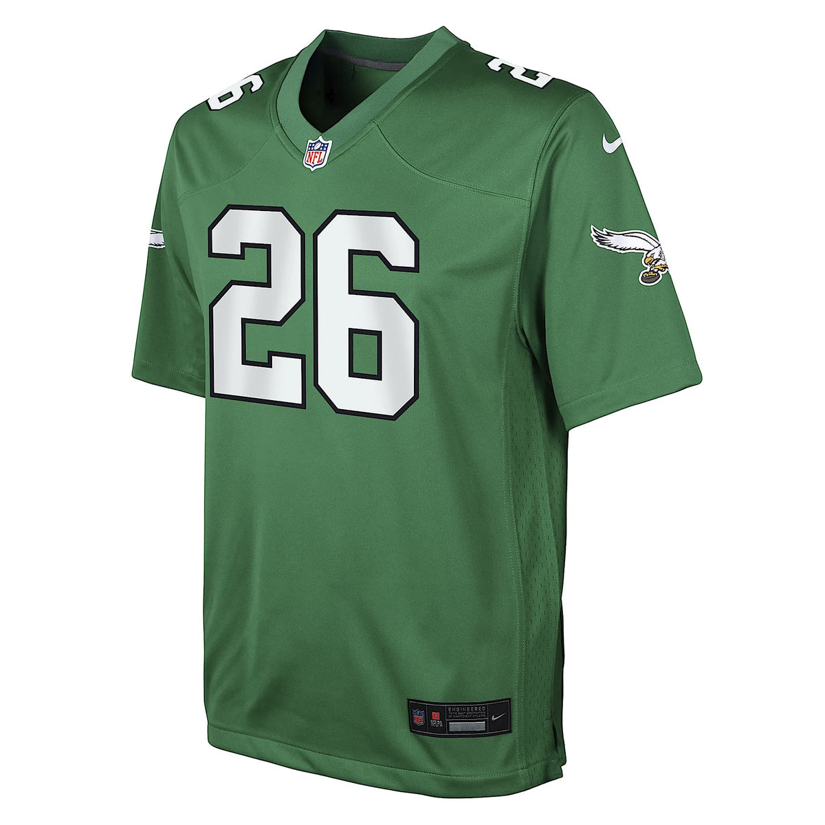 Jersey Nike de la NFL Game para niños talla grande Saquon Barkley Philadelphia Eagles – Verde Kelly – vista 1