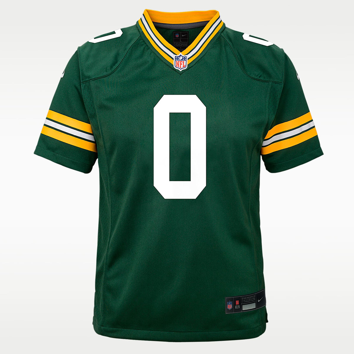 Jersey Nike de la NFL Game para niños talla grande Matthew Golden Green Bay Packers 2025 NFL Draft First Round Pick – Verde – vista 1