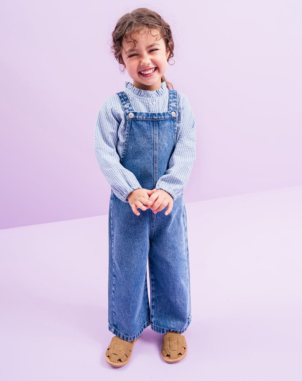 Overol Babyfresh Largo Denim Índigo Medio Unisex para Niños