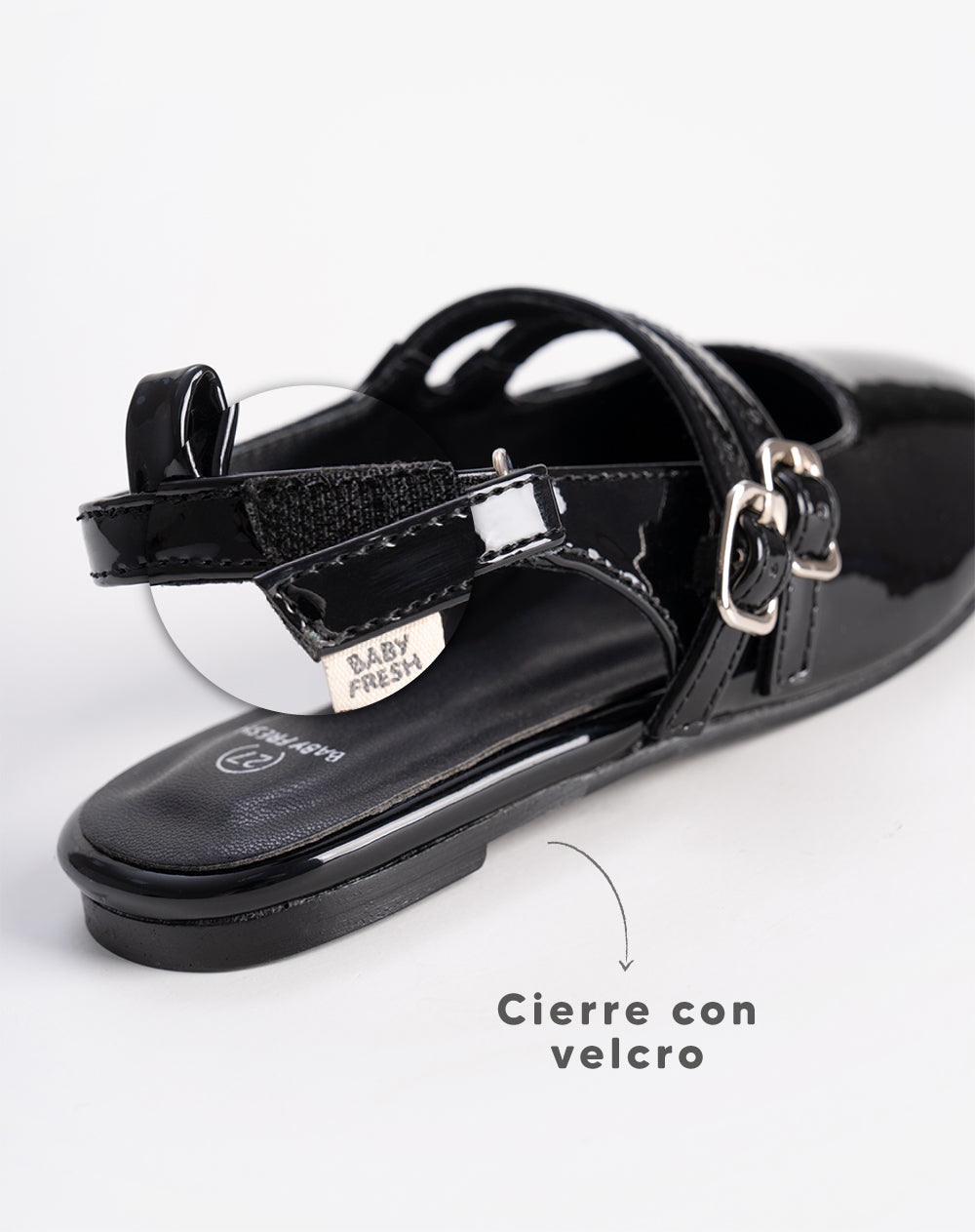Baletas Mary Jane Charol con Hebilla para Niña