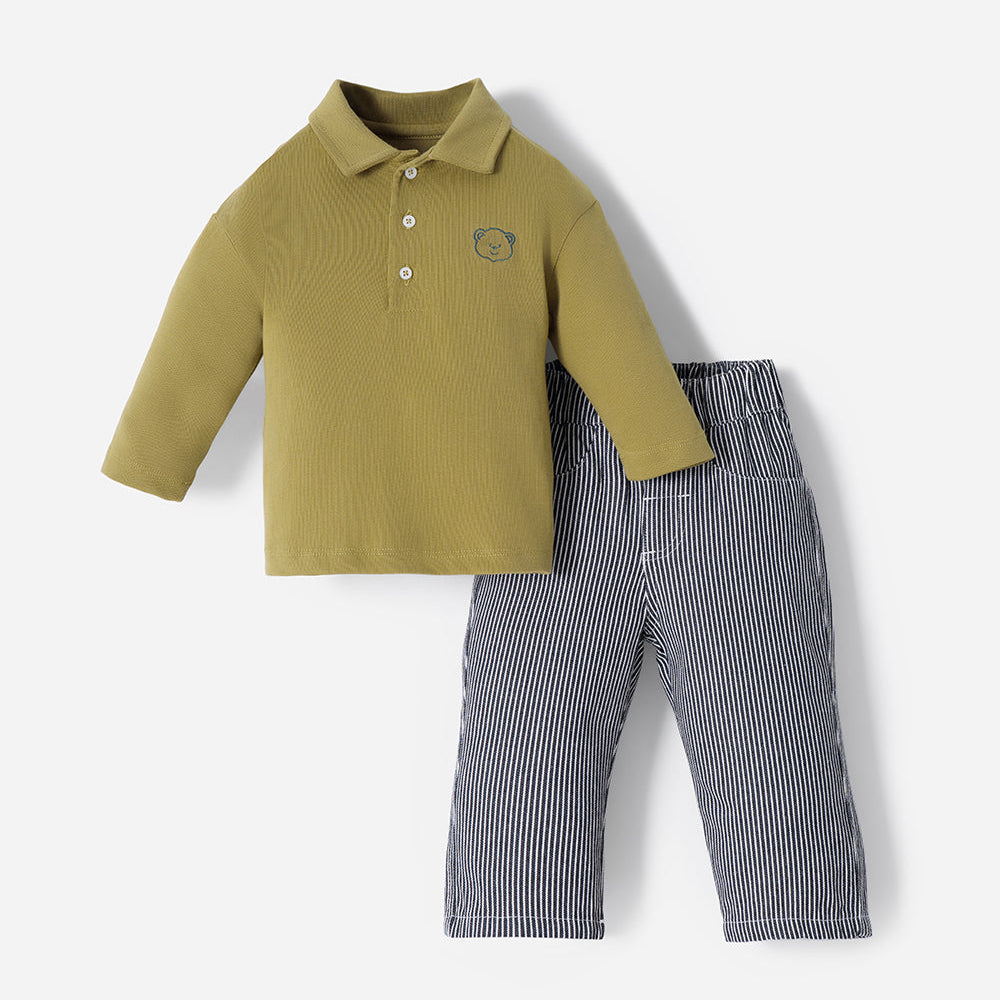Conjunto Babyfresh Buzo Polo + Pantalón Bebé Niño