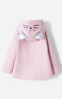 Chaqueta Babyfresh Gato con Capucha Rosada para Niña