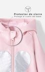Chaqueta Babyfresh Gato con Capucha Rosada para Niña