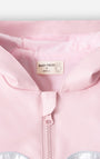 Chaqueta Babyfresh Gato con Capucha Rosada para Niña